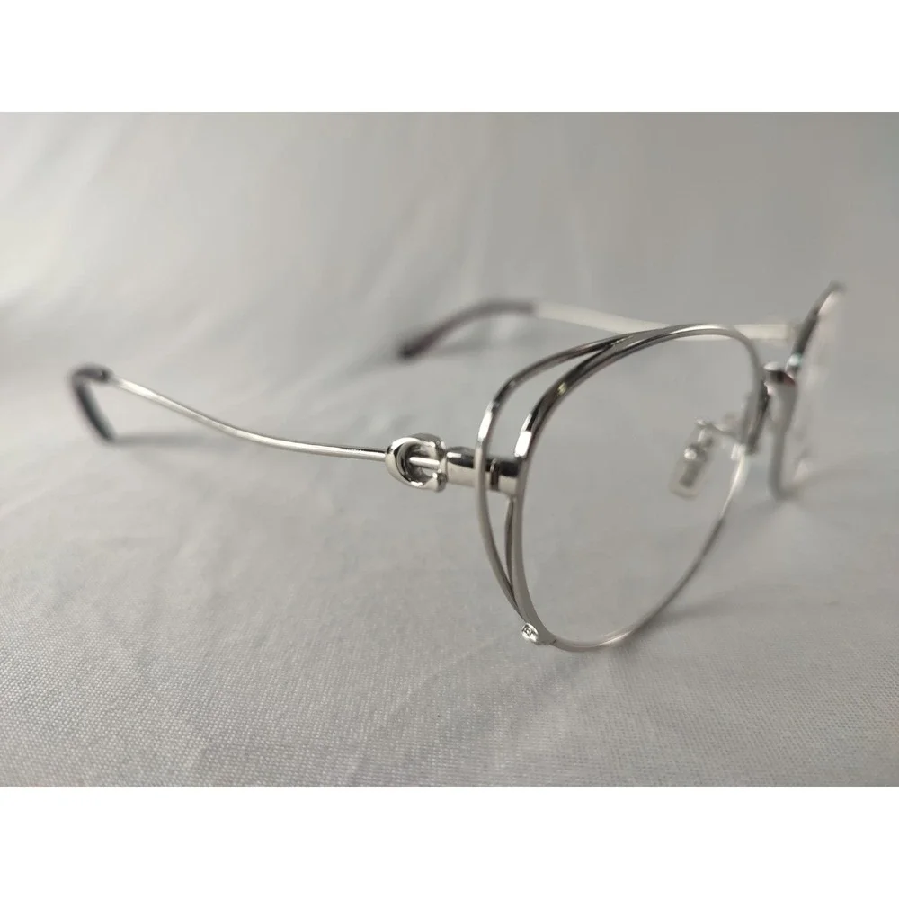Coach HC 5095 9001 Silver Eyeglasses Frames 54-18-140 Cat Eye Women NIB‎